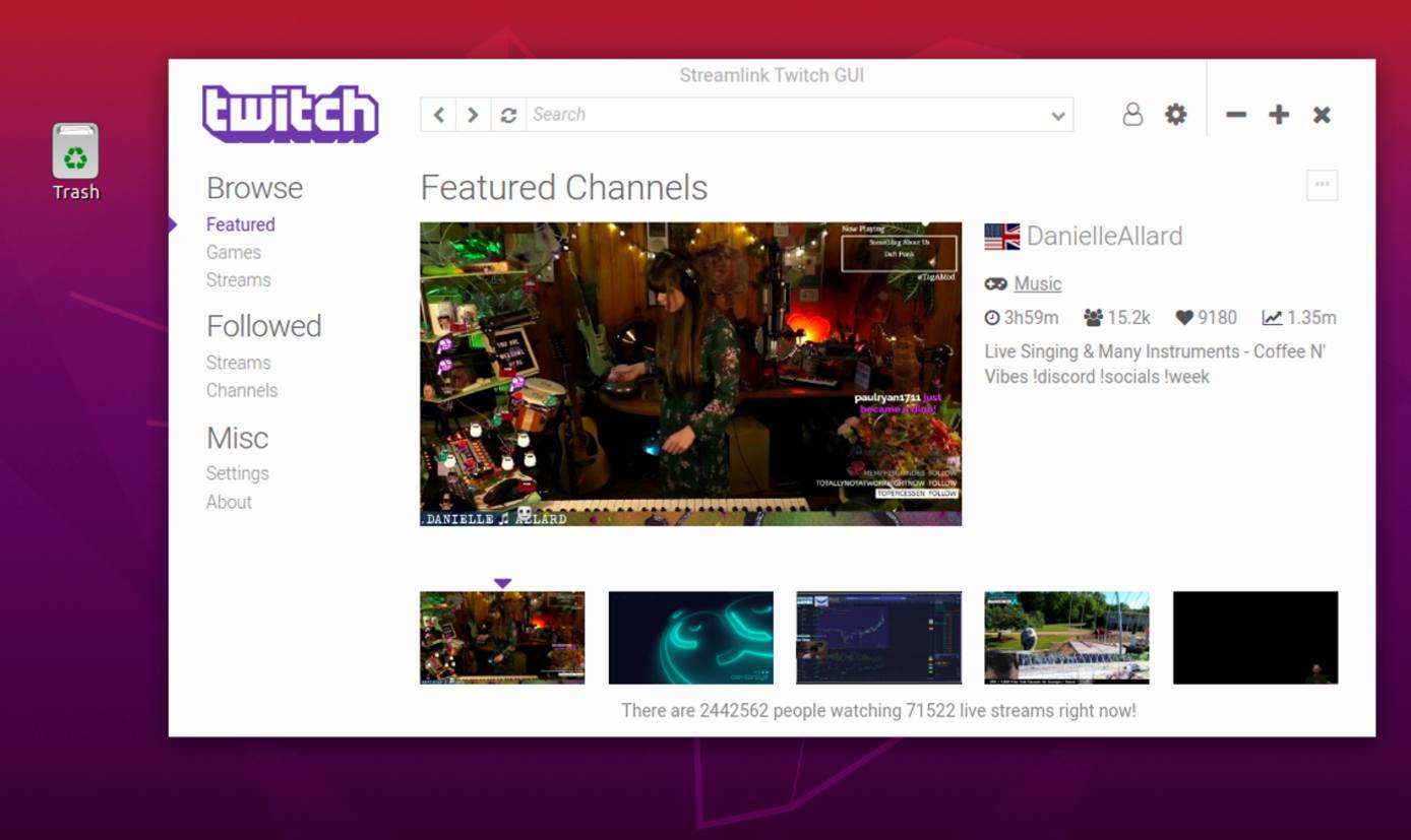 View the Streamlink Twitch GUI View the Streamlink Twitch GUI